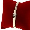 1208 Bransoletka elegancka złota 17+2cm pozłacana 14k Xuping cyrkonie